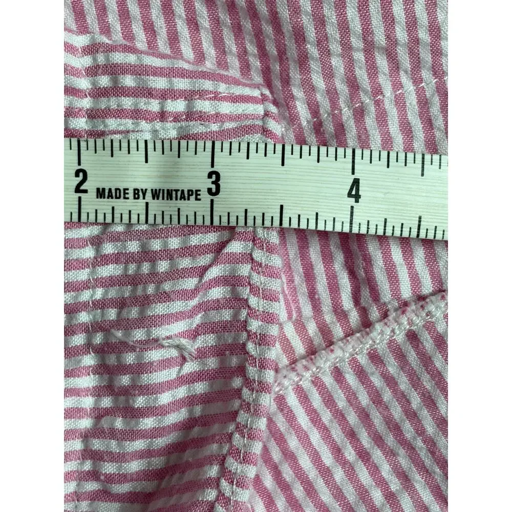 FP Intimately by Free People Seersucker Striped Shorts (Pink & White) - XL
